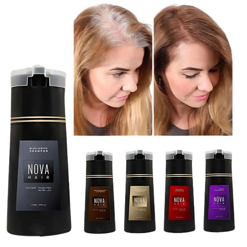 שמפו צבע לשיער לגברים ונשים 200 מ"ל Nova Hair - דיל ישיר