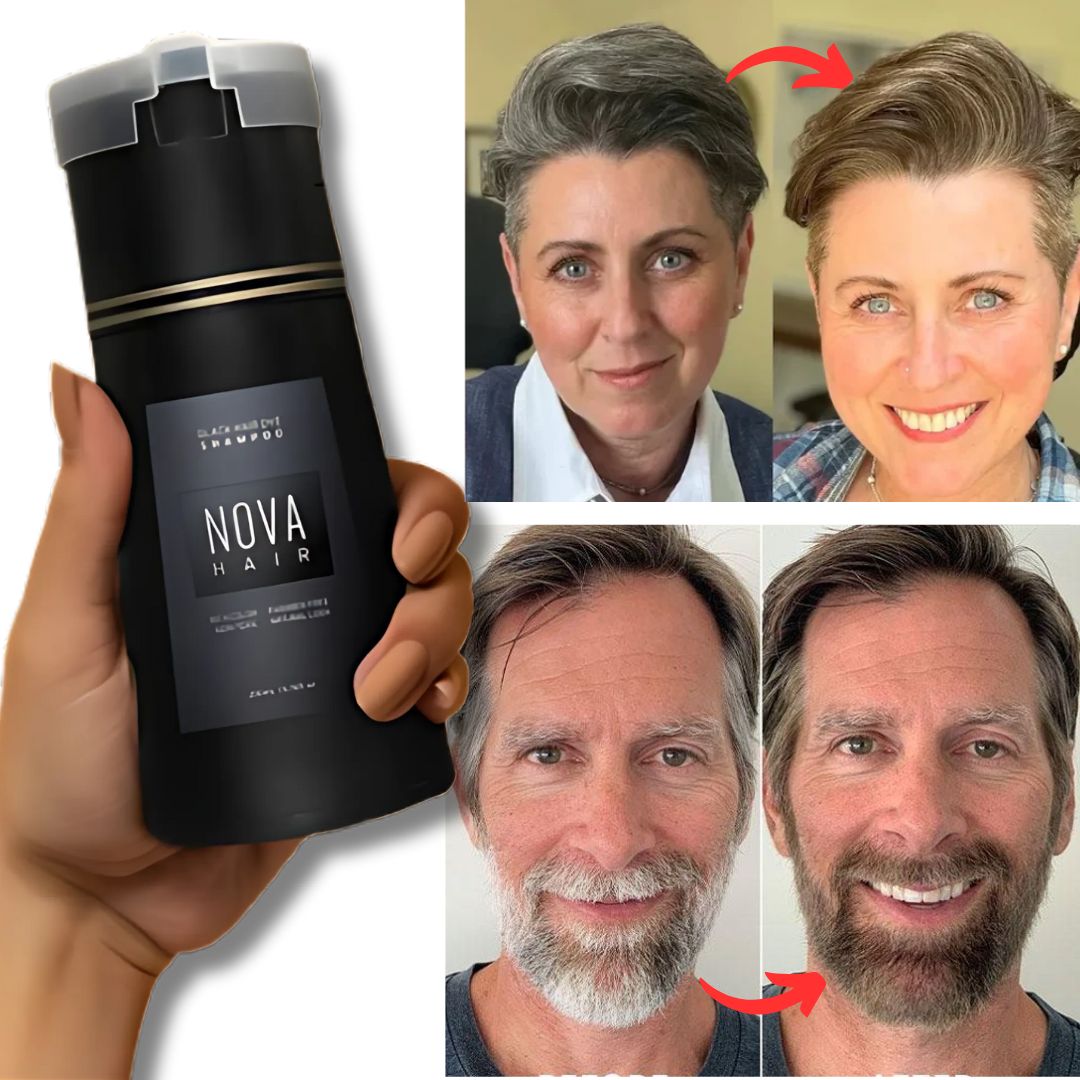 שמפו צבע לשיער לגברים ונשים 200 מ"ל Nova Hair - דיל ישיר