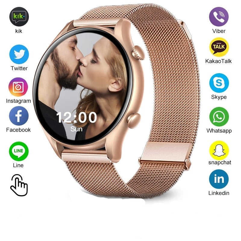 שעון חכם עגול תומך עברית - דיל ישיר