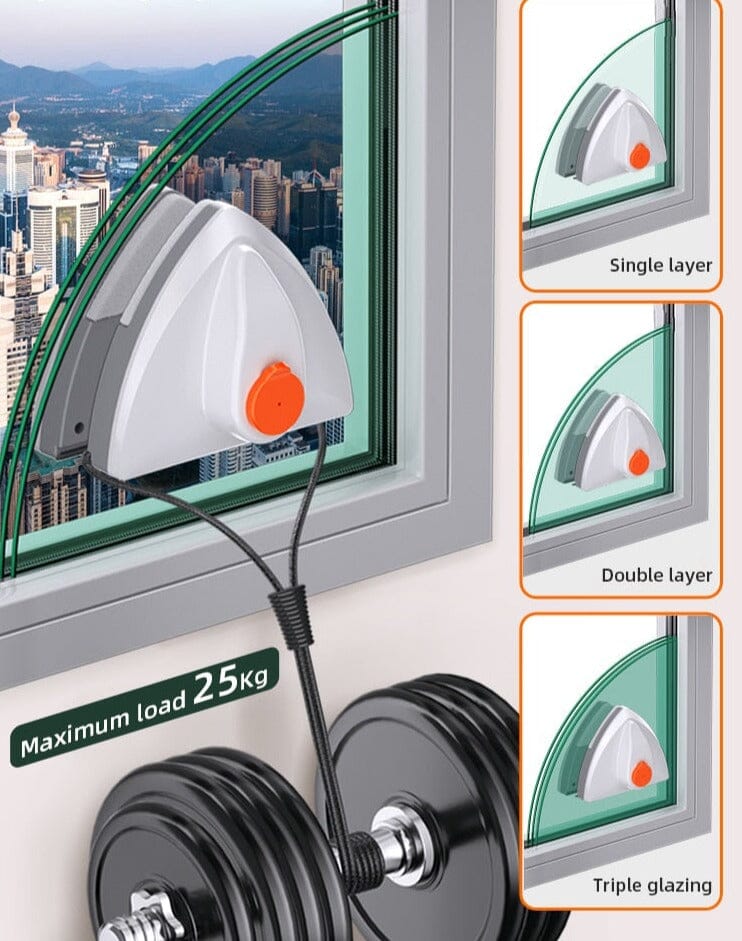 מגב לניקוי חלונות דו צדדי מגנטי מקצועי Deal Yashir