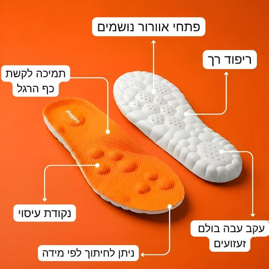 CloudStep™  - רפידות פרימיום לתמיכה ושחרור לחצים. - דיל ישיר 