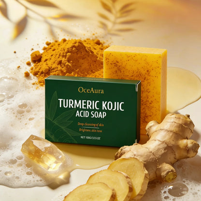 Turmeric Glow סבון לטיפול בפיגמנטציה ואקנה