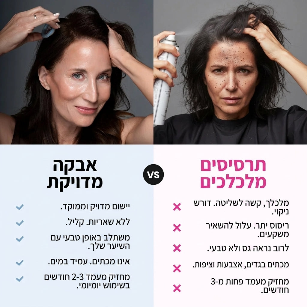 HairShield - ערכה לכיסוי שורשים מהיר ועמיד לאורך כל היום. - דיל ישיר 