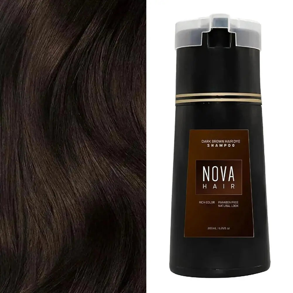 שמפו צבע לשיער לגברים ונשים 200 מ"ל Nova Hair