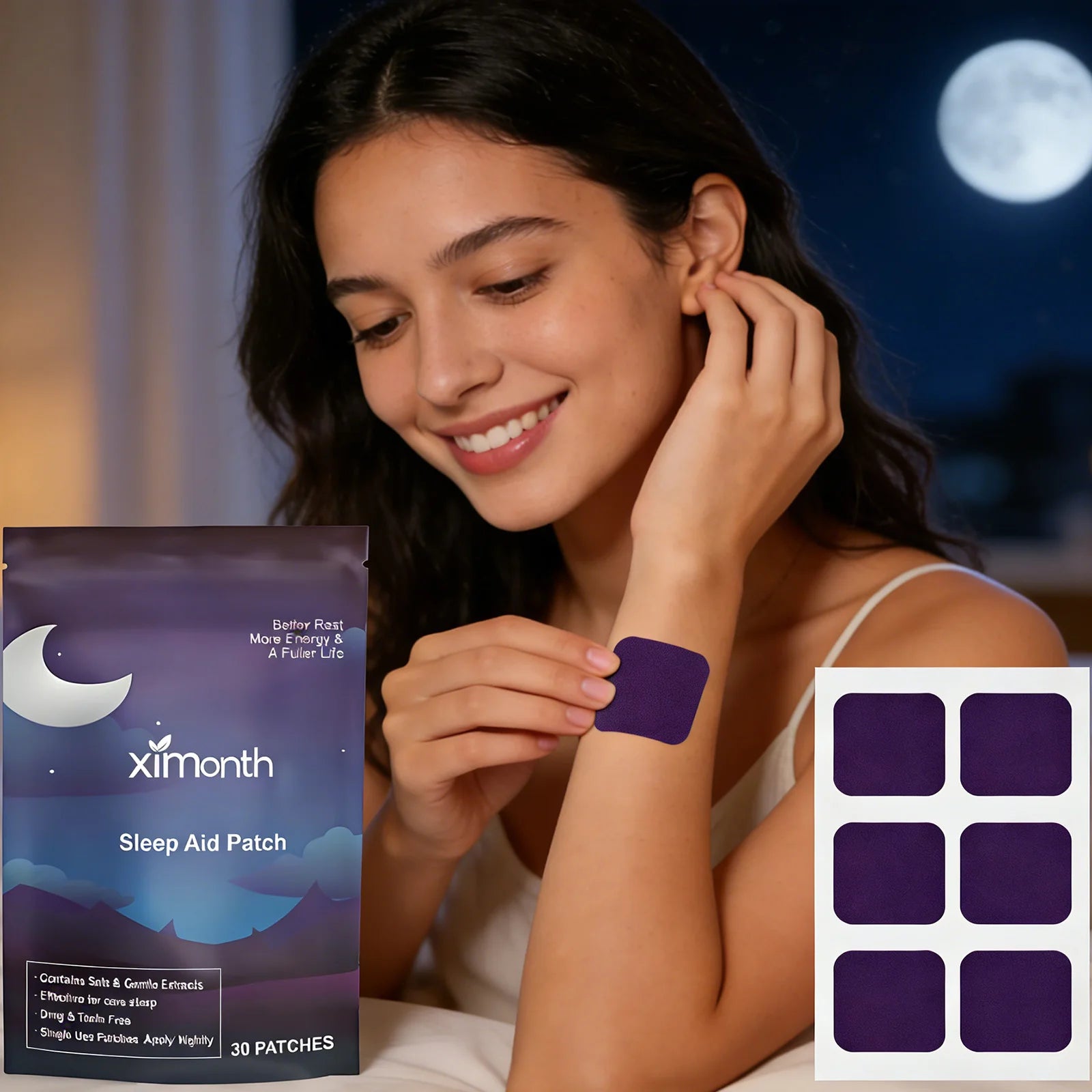 ZenNight™ - מדבקות מגנזיום טבעיות לשינה עמוקה ורציפה