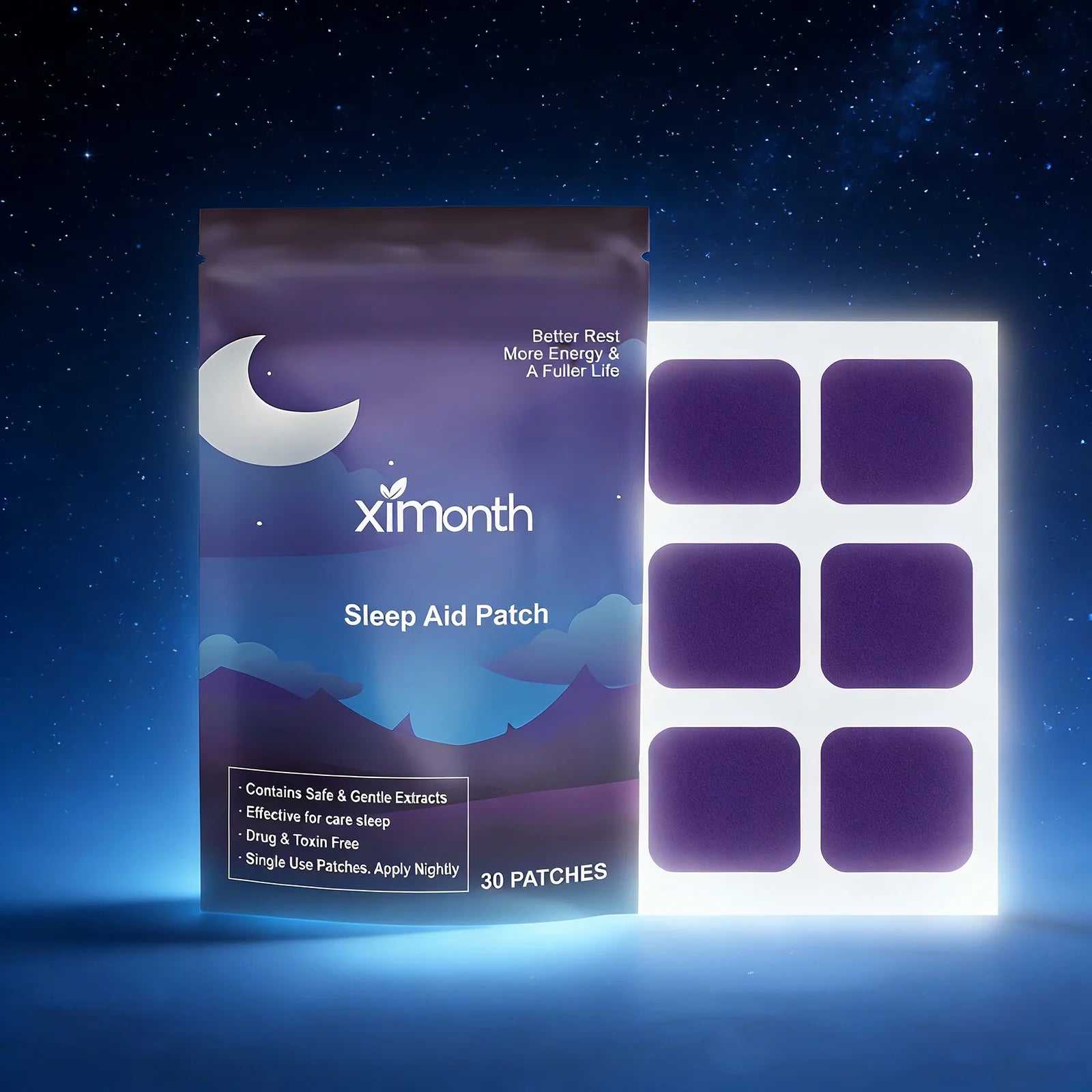 ZenNight™ - מדבקות מגנזיום טבעיות לשינה עמוקה ורציפה