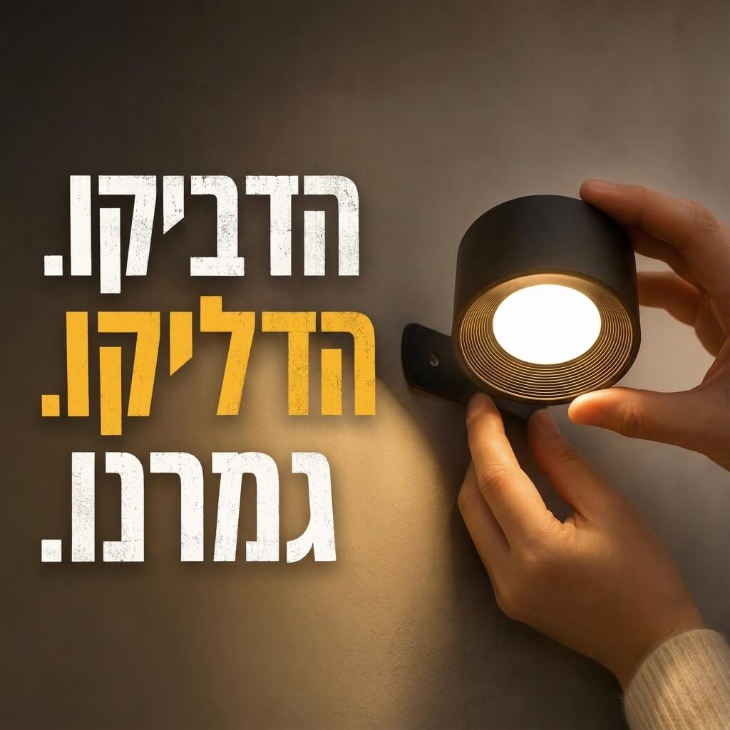 הפתרון המושלם: תאורת אווירה יוקרתית בלי לקדוח חור אחד בקיר