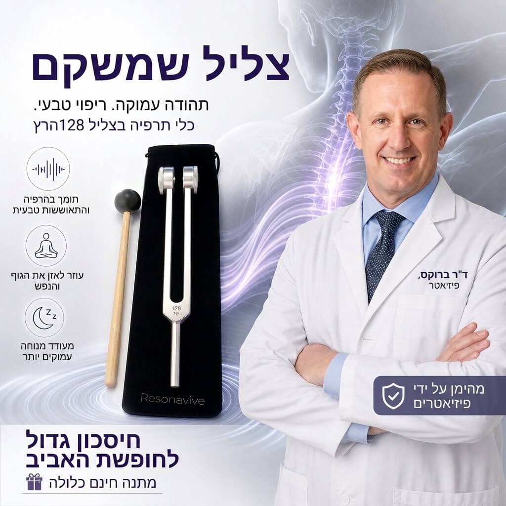 ערכת NeuroPulse™ המקורית: כלי הריפוי בתדר 128Hz להקלה מיידית על כאבים עצביים, שרירים תפוסים ונוקשות במפרקים. - דיל ישיר 