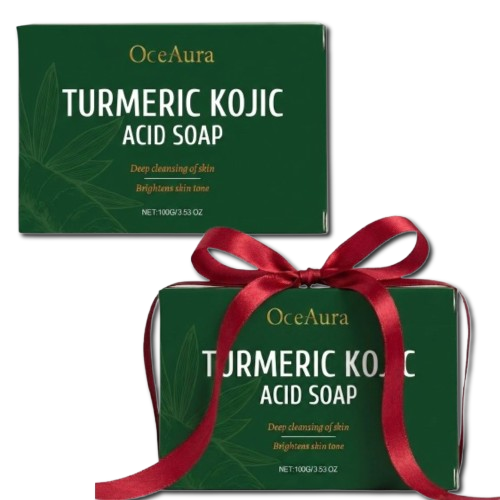 Turmeric Glow סבון לטיפול בפיגמנטציה ואקנה