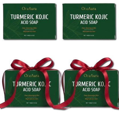 Turmeric Glow סבון לטיפול בפיגמנטציה ואקנה