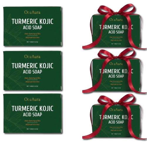 Turmeric Glow סבון לטיפול בפיגמנטציה ואקנה