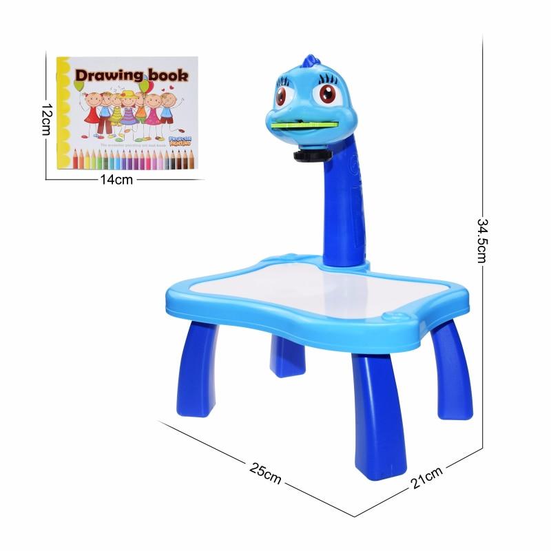 שולחן ציור לילדים עם מקרן משחק התפתחות קוגניטיבית לילדים