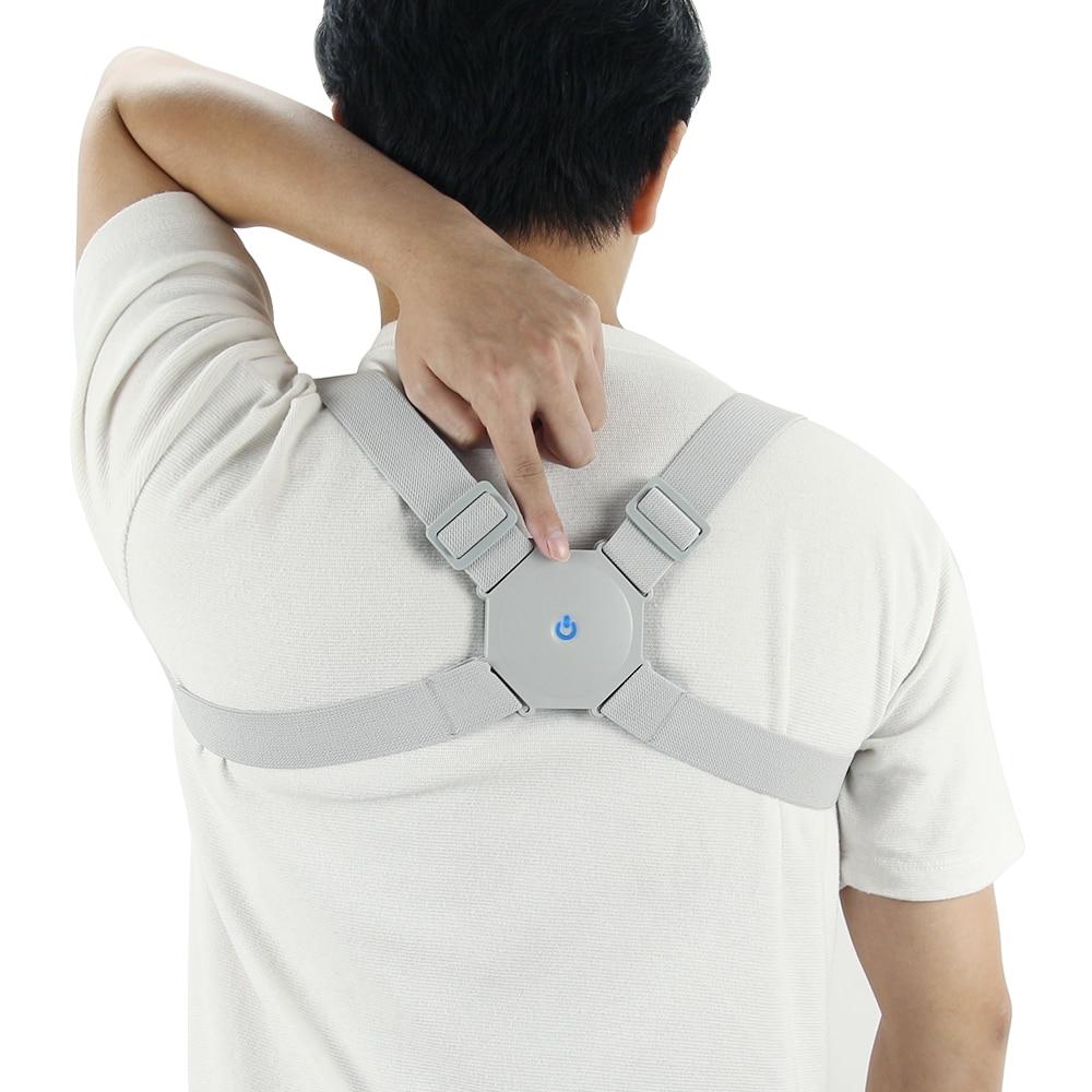 חגורת גב עליון חכמה עם חיישן רטט ליישור הגב ועקמת ויציבה נכונה