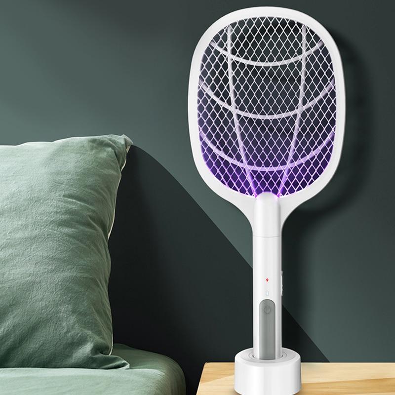 נגד יתושים מכשיר יתושים קטלן אוטומטי מנורה בצורת מחבט