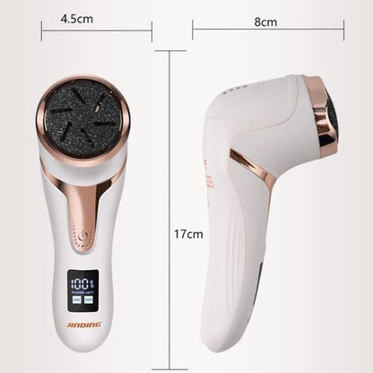 מכשיר פדיקור חשמלי נטען עם צג דיגיטלי לשימוש ביתי להסרת עור יבש