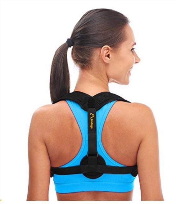 רצועת גב מייצבת חגורת גב עליון לכתפיים למראה זקוף וסמכותי