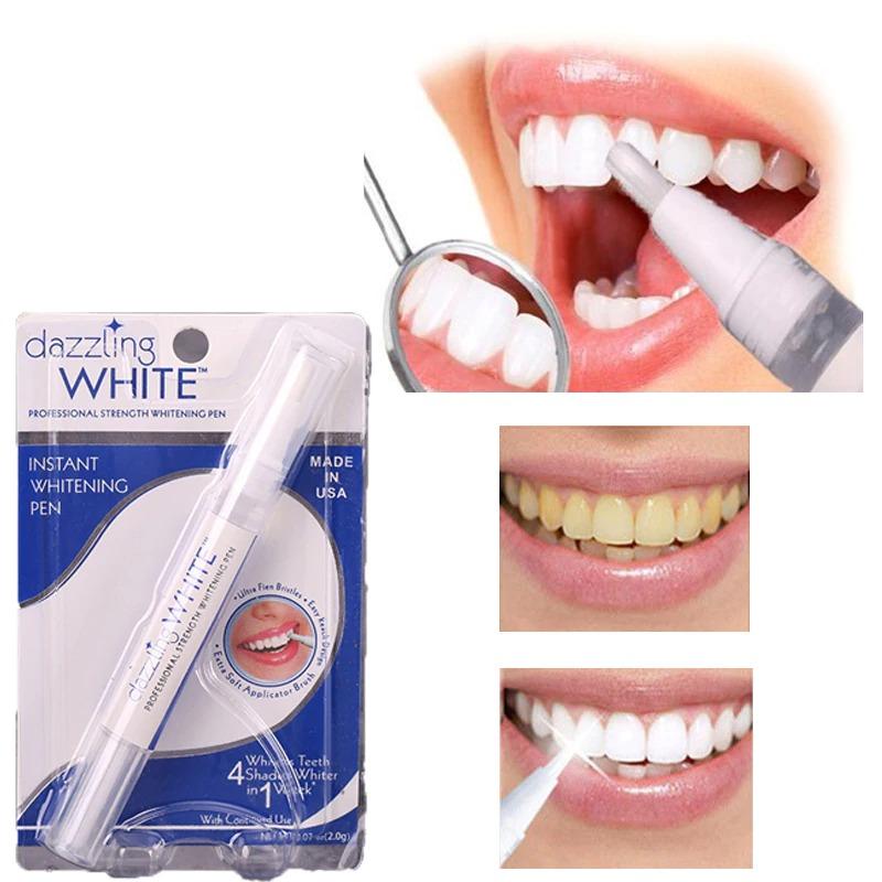 עט להלבנת שיניים (2 יחידות) טוש ג'ל מלבין שיניים לשימוש ביתי
